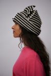 CHUNKY EARS BEANIE EXCLUSIVE in ECRU BLACK