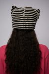 CHUNKY EARS BEANIE EXCLUSIVE in ECRU BLACK