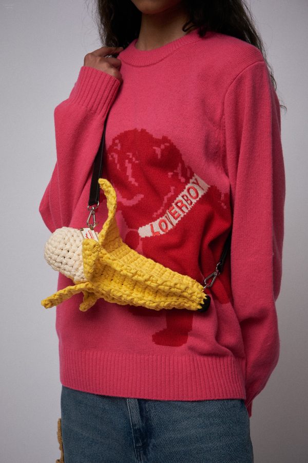 MINI BANANA BAG in YELLOW ECRU