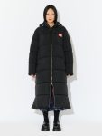 LONG BUNNY PUFFER JACKET in BLACK