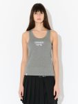 LOGO TANK TOP in GREY WHITE