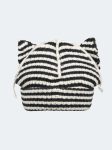 CHUNKY EARS BEANIE EXCLUSIVE in ECRU BLACK